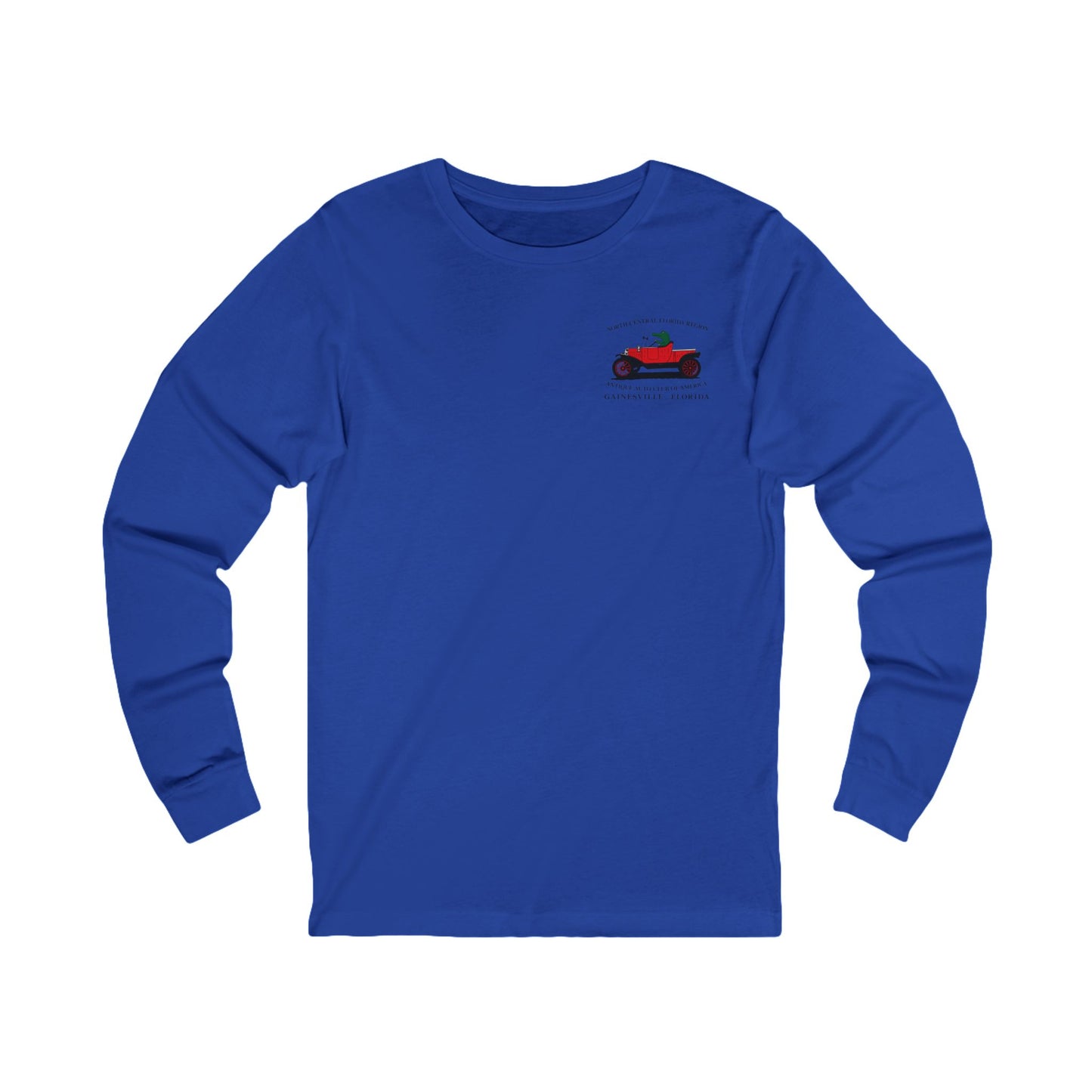 North Central Florida Region AACA Long Sleeve Tee — Small Front Logo with Large Back Logo