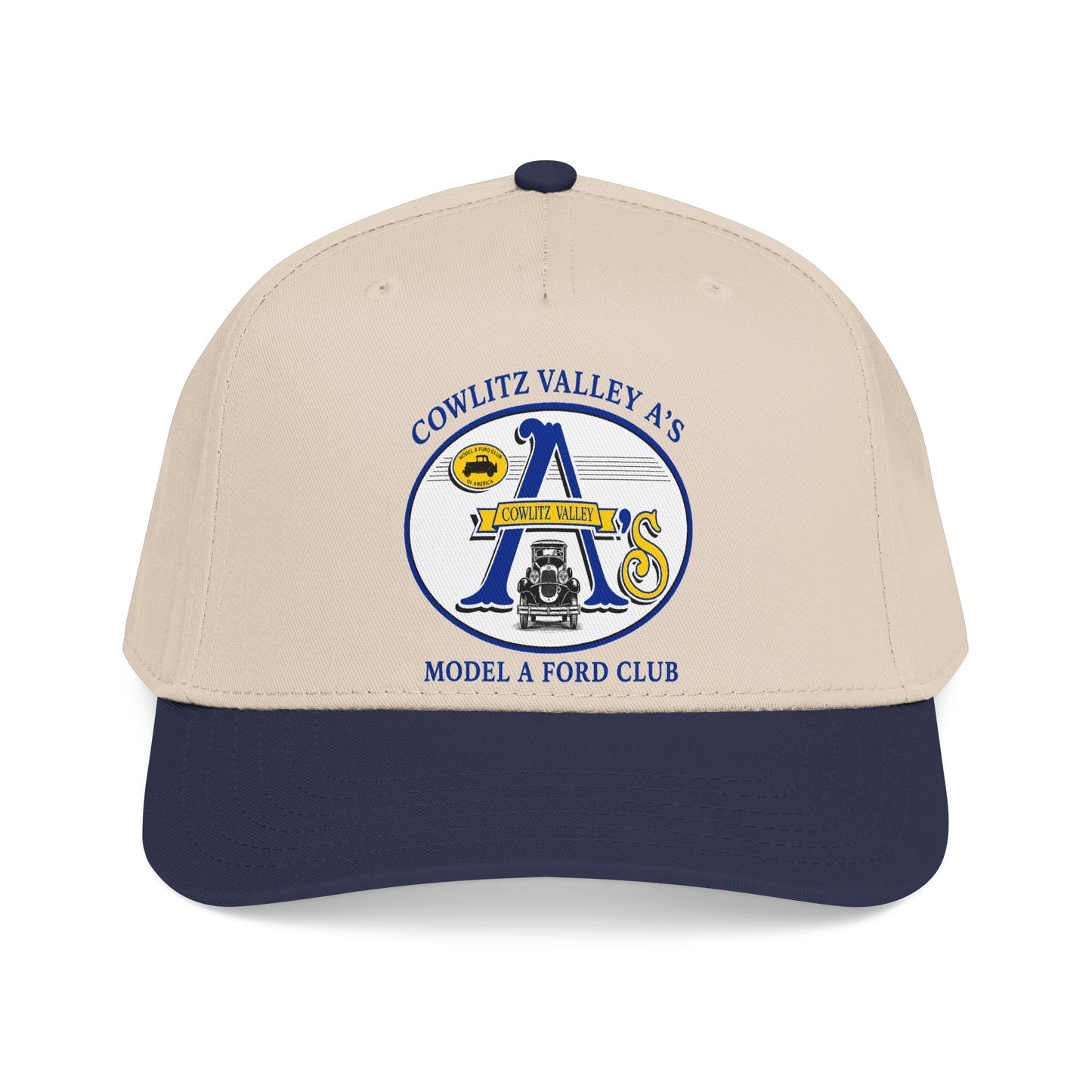Cowlitz Valley A's Model A Ford Club Baseball Cap — Cowlitz Valley A's Vintage Car Logo