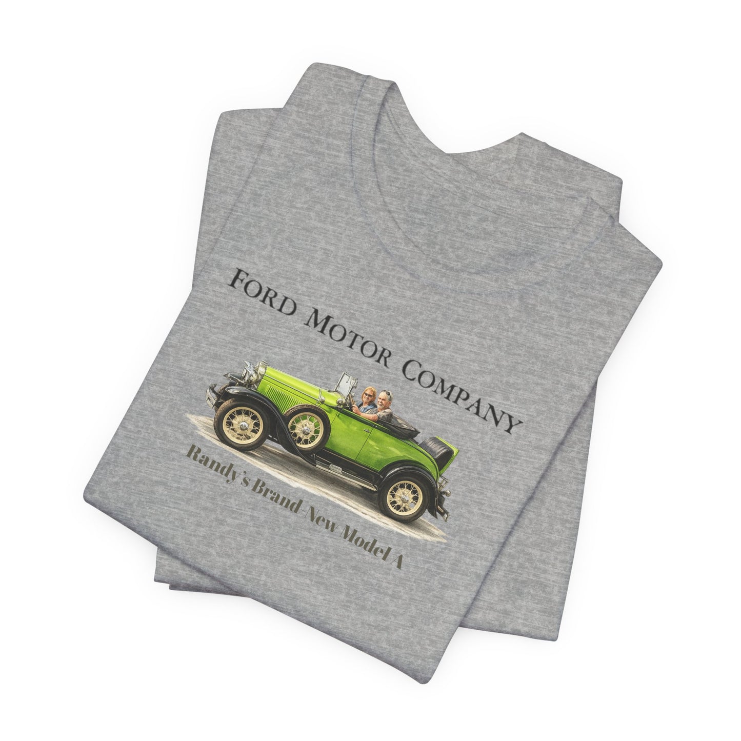Randy's Brand-New Model A Tee — Classic Antique Car Graphic Shirt