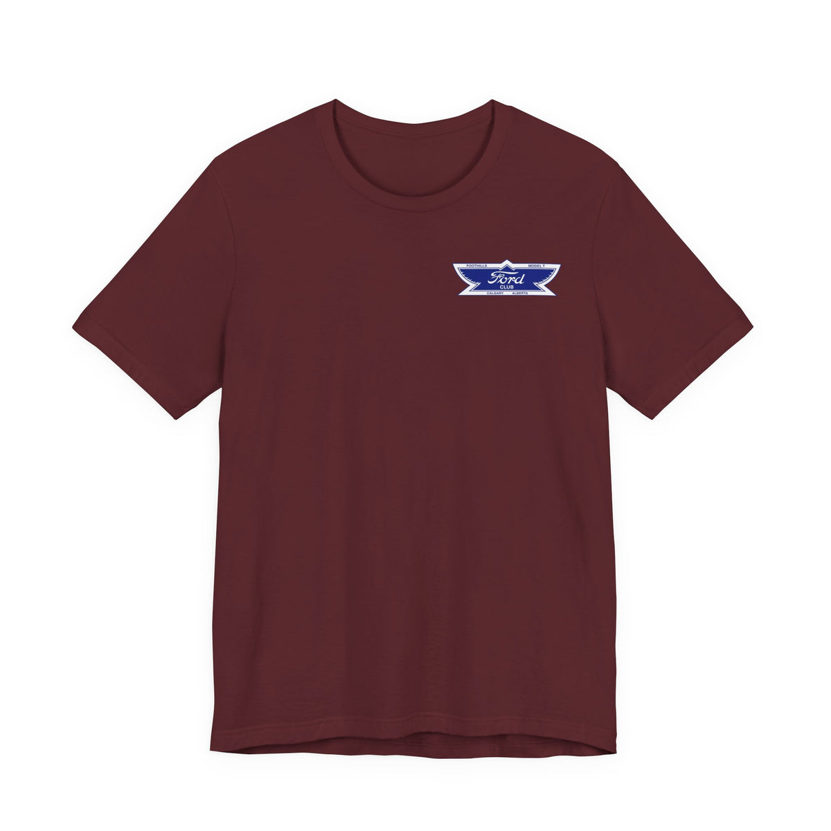 Foothills Model T Club Unisex Soft Tee — Small Front Logo