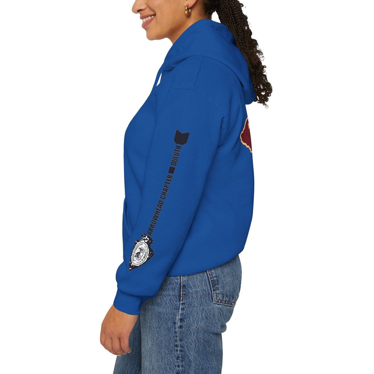 Arrowhead Chapter AACA Hoodie — "I'd Rather be Under the Hood" plus Sleeve and Back Images