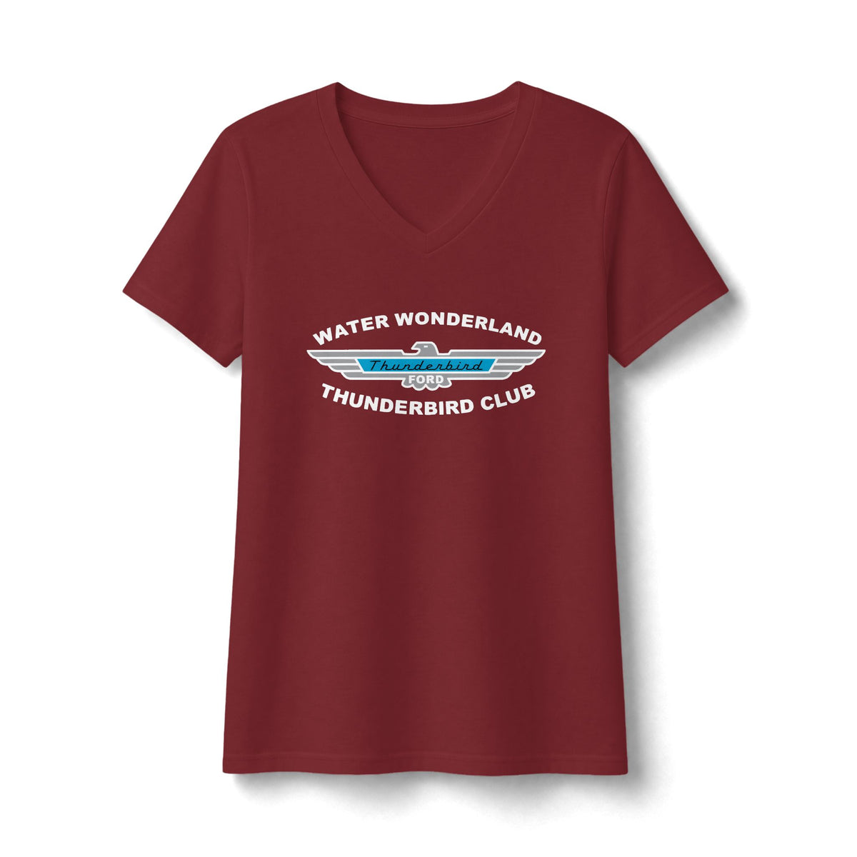 Water Wonderland Thunderbird Club Women's Fan Favorite V-Neck Tee - Soft Feel