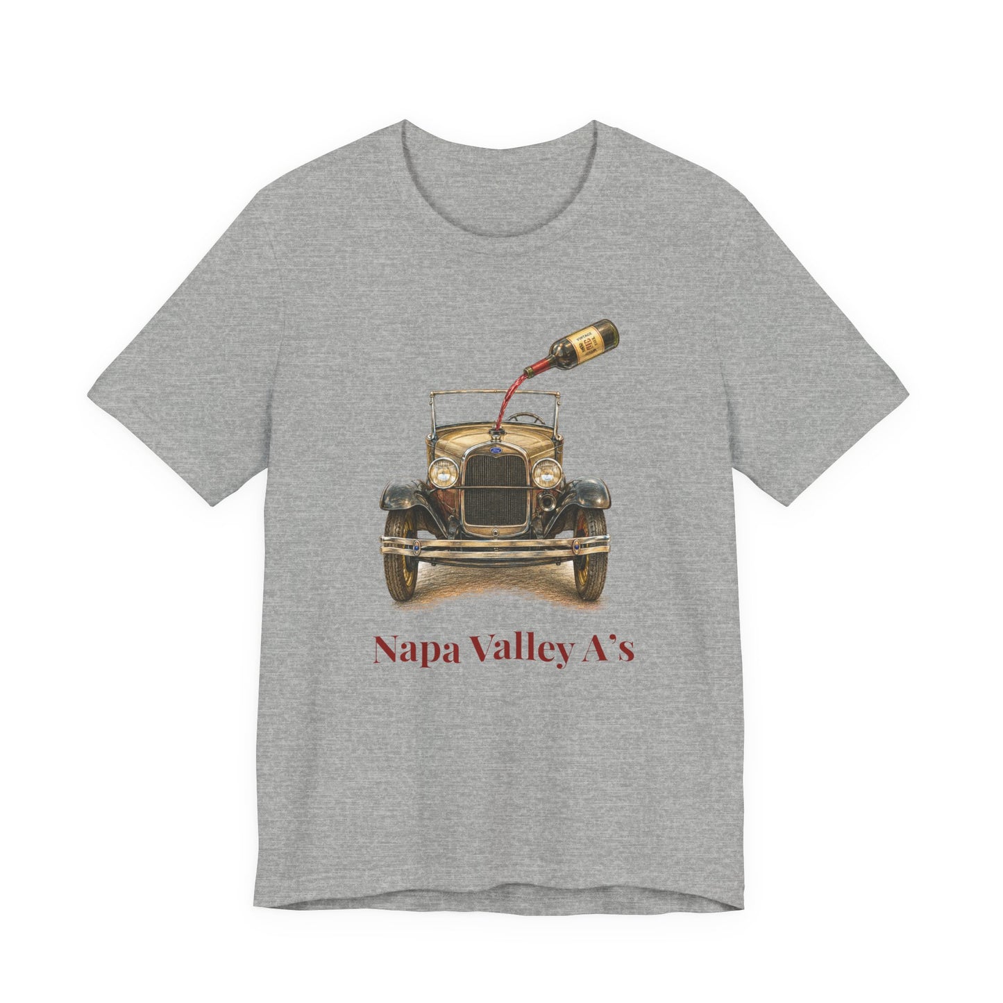 Napa Valley Vintage Car T-Shirt – Wine Pour Graphic Tee