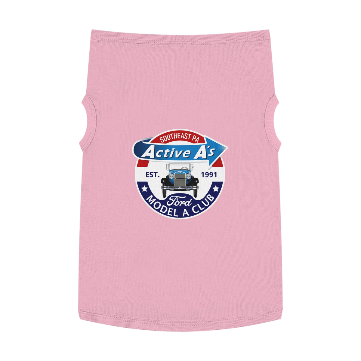Active A's Ford Model A Club Logo Dog Shirt