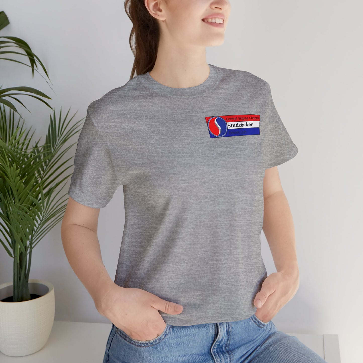Central Virginia Chapter Studebaker Drivers Club - Unisex Jersey Short Sleeve Tee