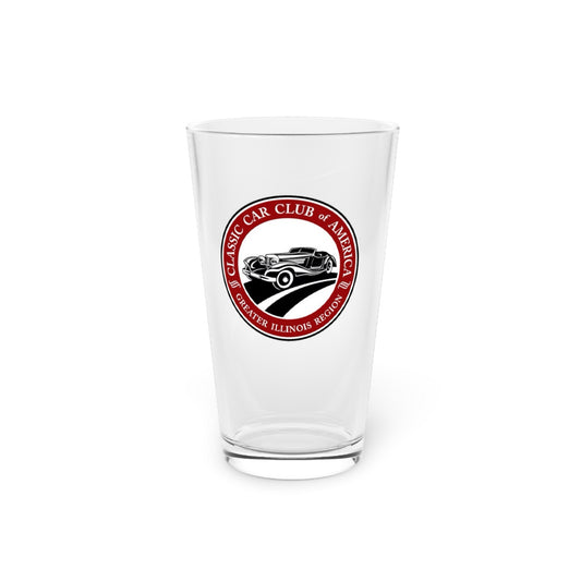 Classic Car Club of America Greater Illinois Region Pint Glass – 16oz Glass