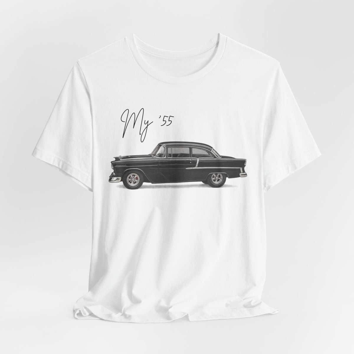 1955 Chevy Black Tee 'My '55' Classic