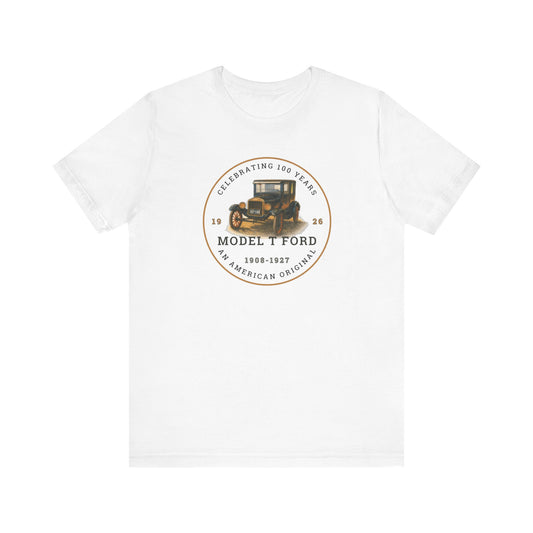 1926 Model T Ford Fordor Vintage Car Tee — "Model T Ford" Classic Auto Graphic T-Shirt