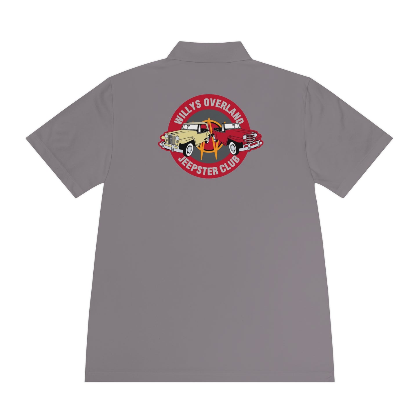 Willys Overland Jeepster Club Polo Shirt — Classic Car Club Printed Logo Polo