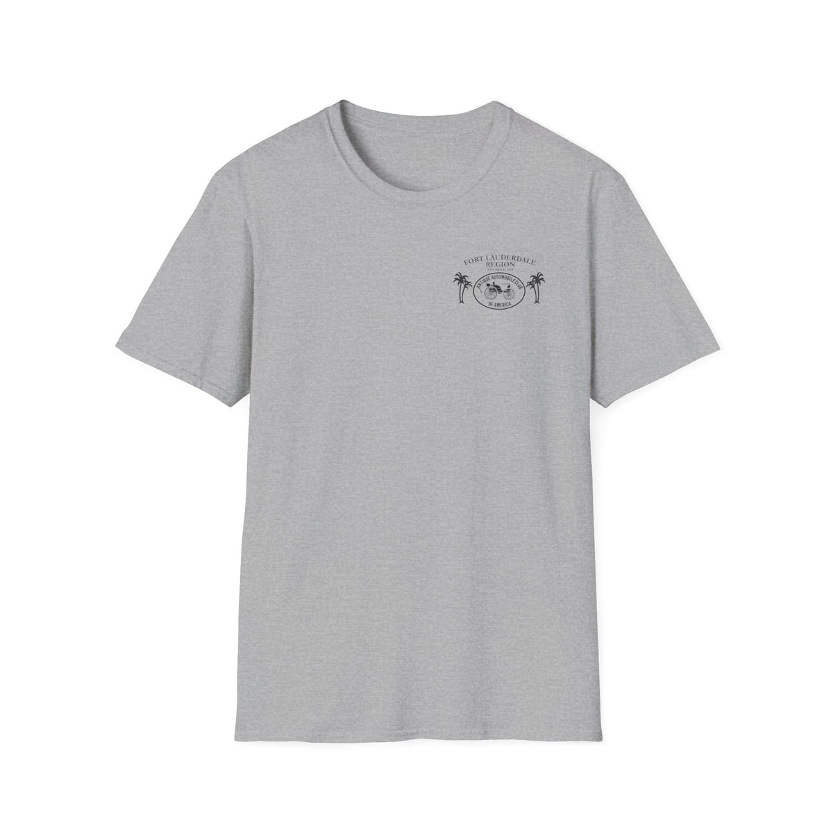 Fort Lauderdale Region AACA T-Shirt - Unisex Softstyle T-Shirt Front and Back Logos