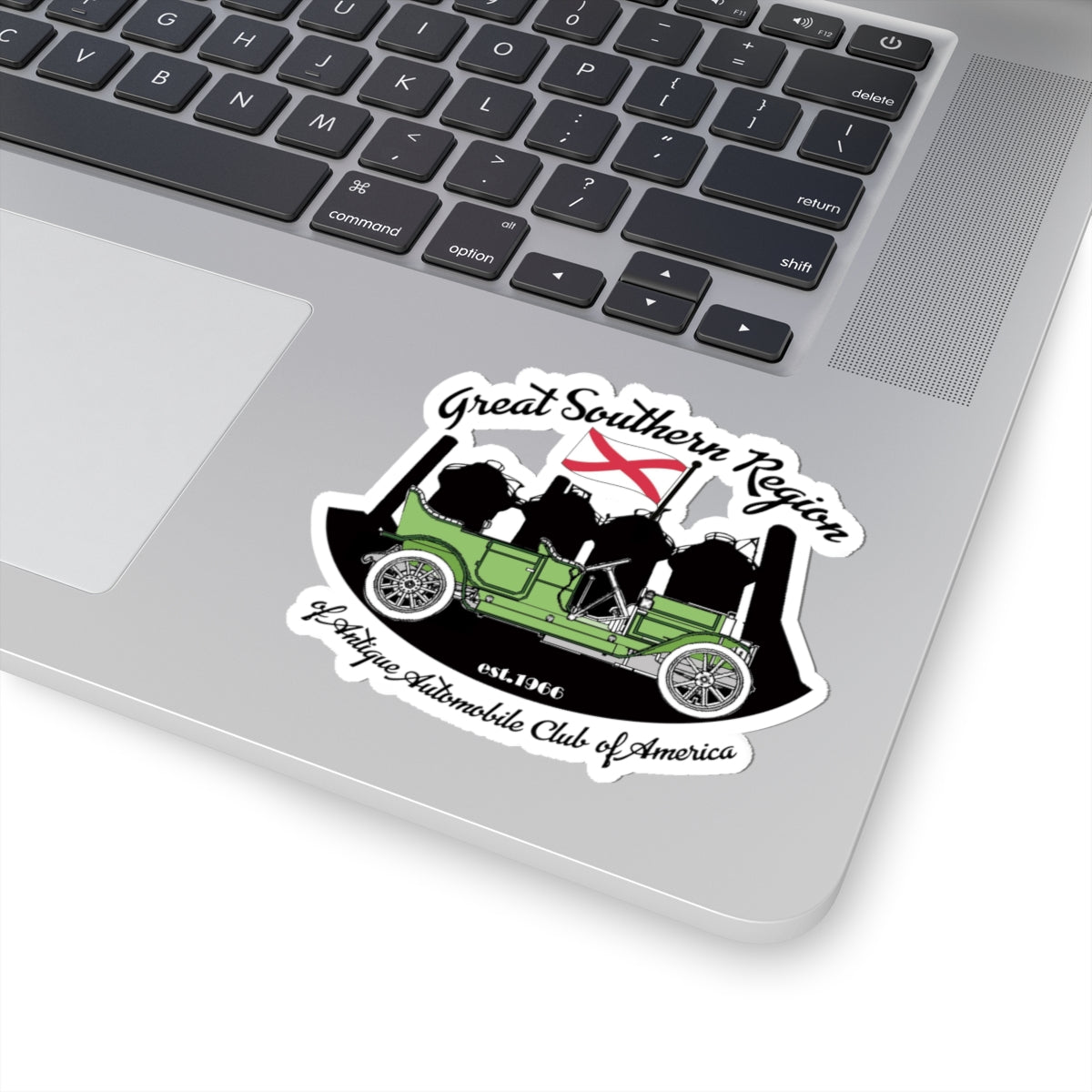 Great Southern Region AACA Club Sticker — Vintage Green Car Kiss-Cut Sticker
