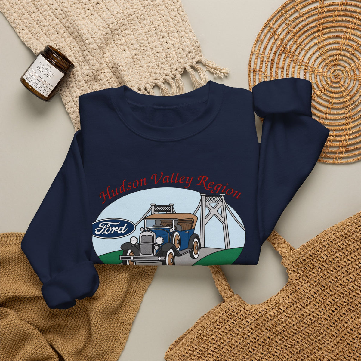Hudson Valley Region Model A Restorers Club Unisex Heavy Blend™ Crewneck Sweatshirt