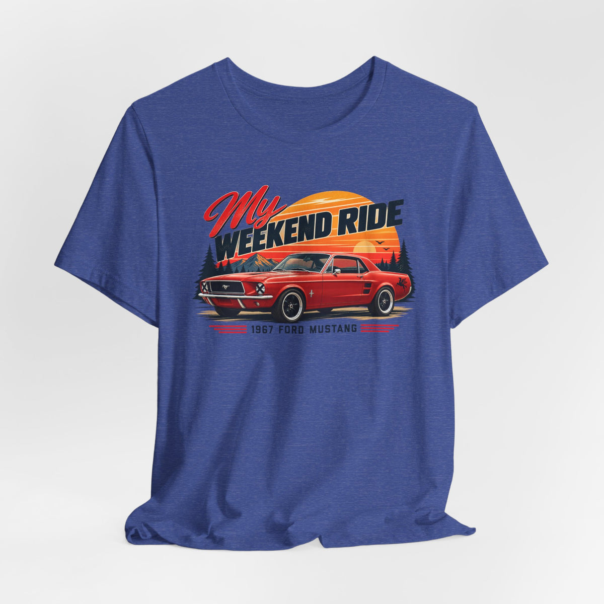 1967 Ford Mustang "My Weekend Ride" Unisex Soft Short Sleeve Tee