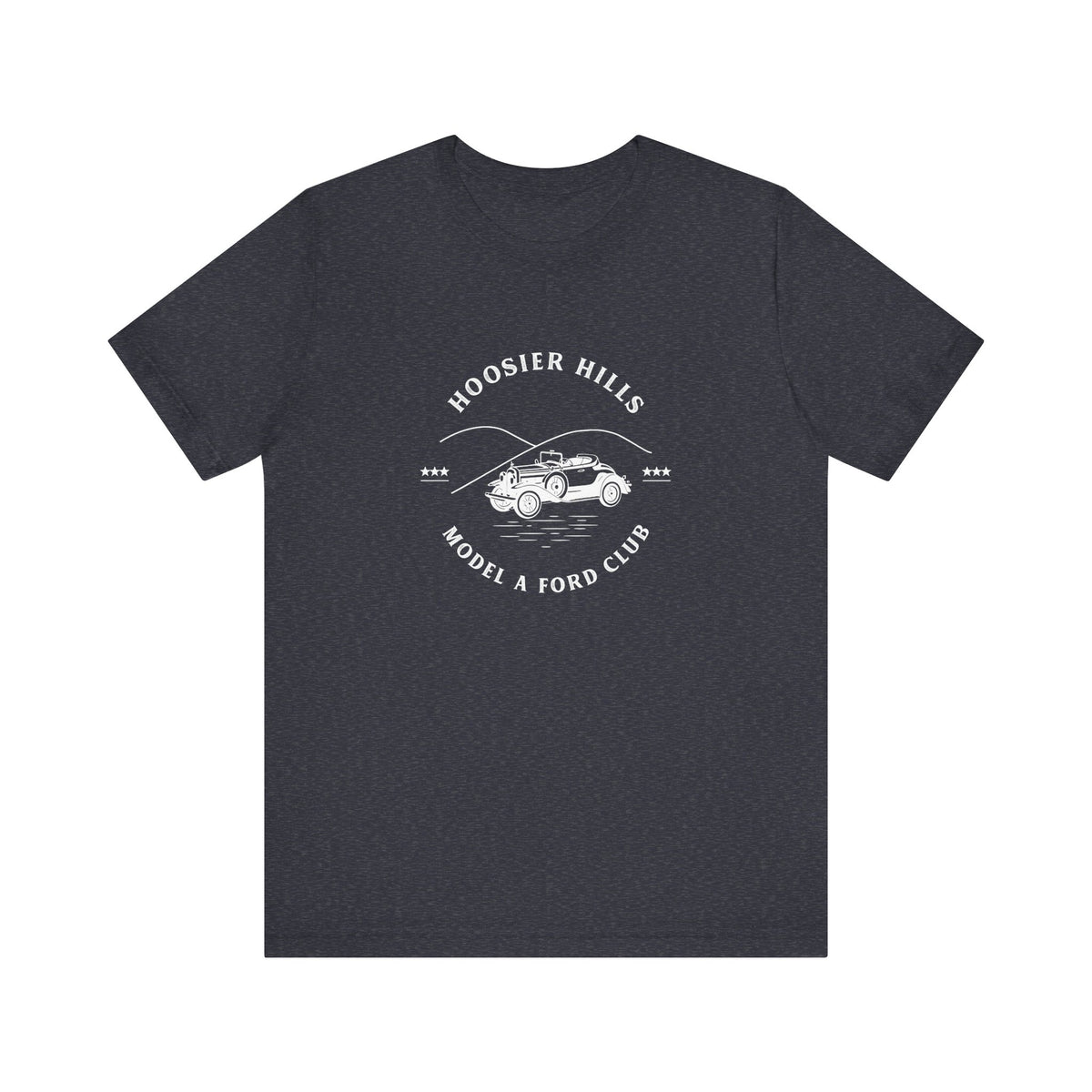 Hoosier Hills Model A Ford Club Unisex Jersey Short Sleeve Tee