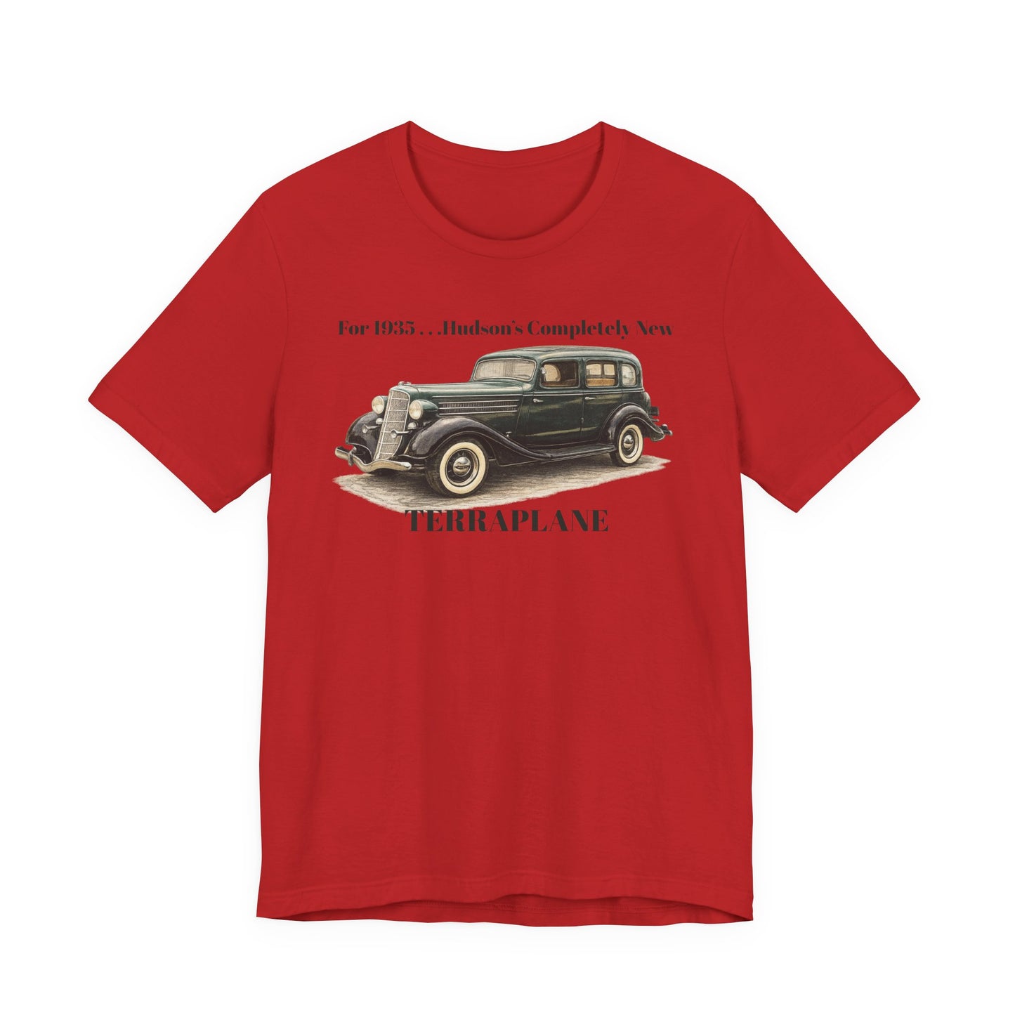 1935 Hudson Terraplane Classic Auto T‑Shirt Tee – Unisex Jersey Short Sleeve Tee (BJ)
