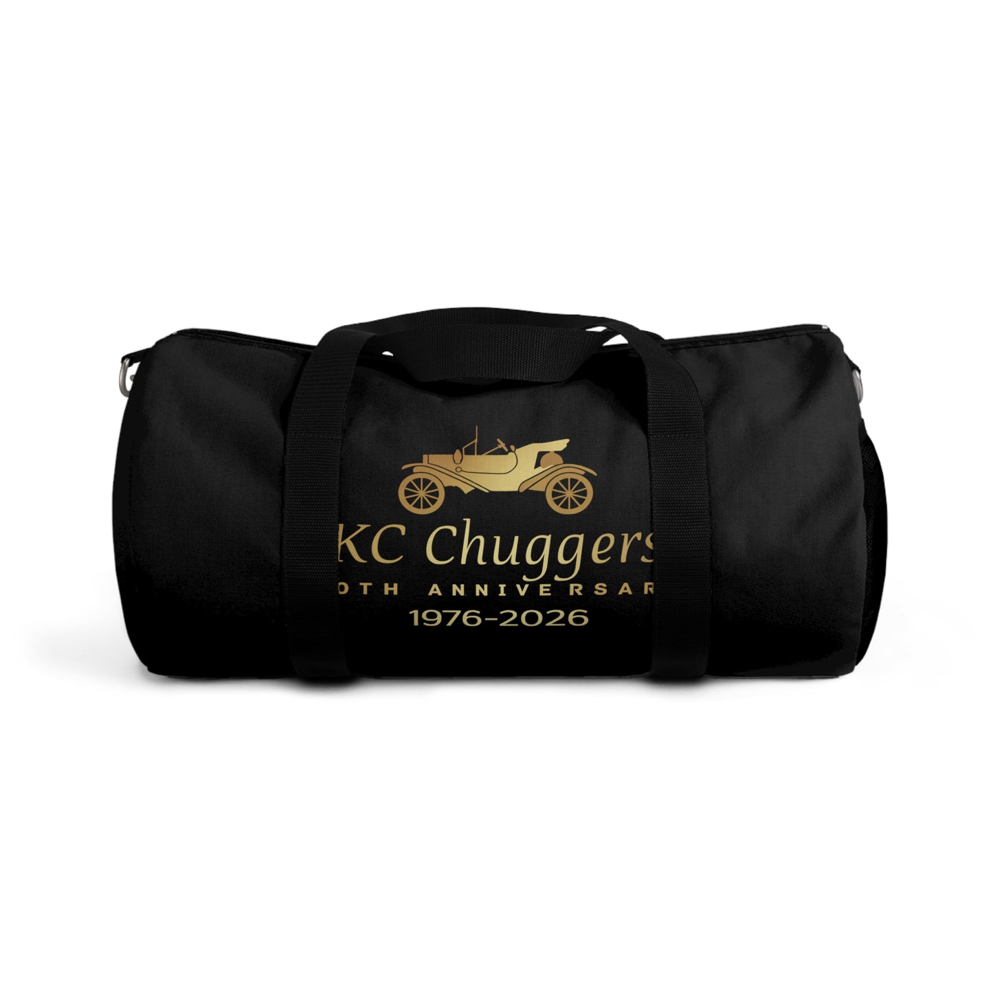 KC Chuggers 50th Anniversary Duffel Bag – 1976–2026 Vintage Car Travel Bag