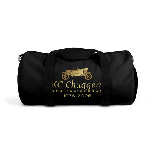 KC Chuggers 50th Anniversary Duffel Bag – 1976–2026 Vintage Car Travel Bag