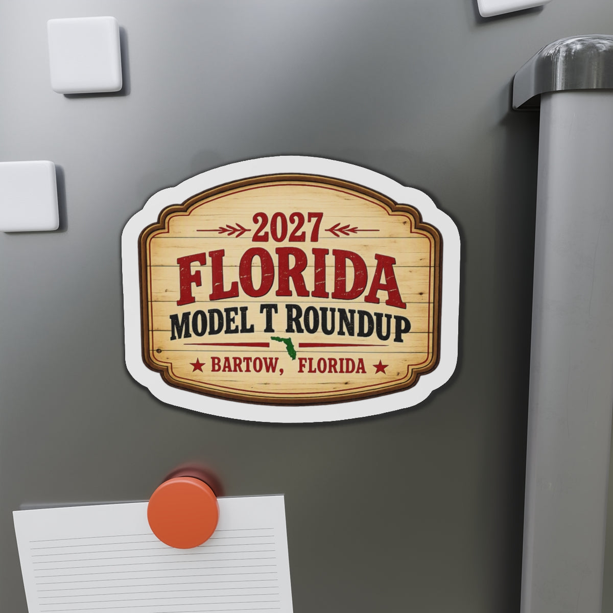 2027 Florida Model T Roundup Die-Cut Magnet