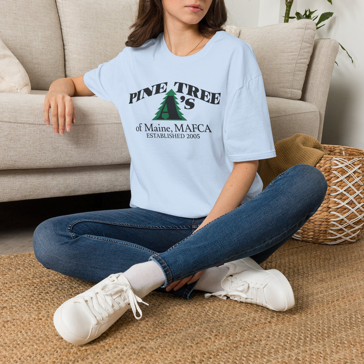 Pine Tree A's of Maine, MAFCA T-Shirt — Unisex Softstyle T-Shirt