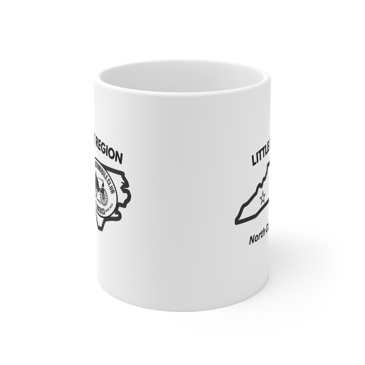 North Carolina Little Detroit Region Mug – Antique Automobile Club Logo 11oz
