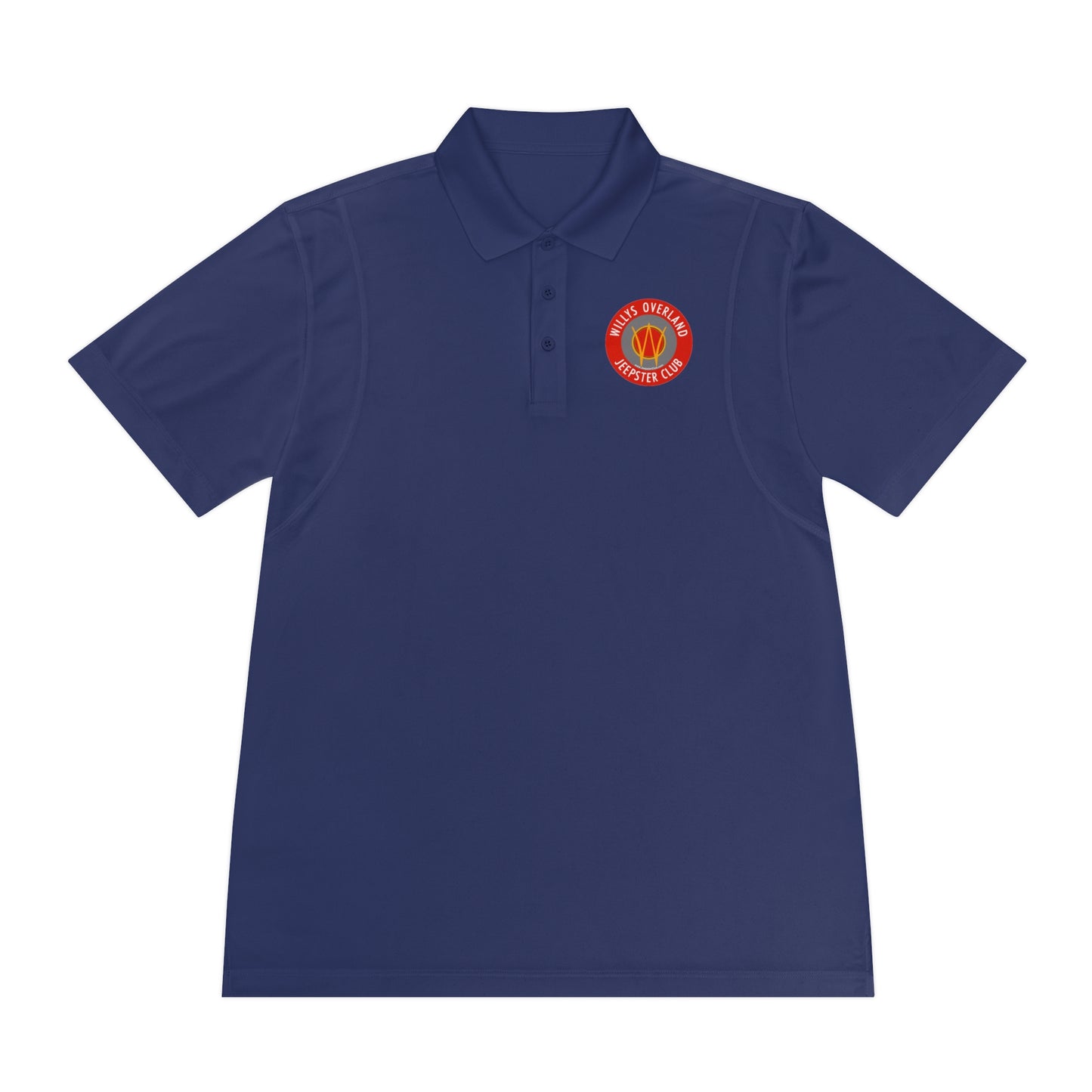 Willys Overland Jeepster Club Polo Shirt — Classic Car Club Printed Logo Polo