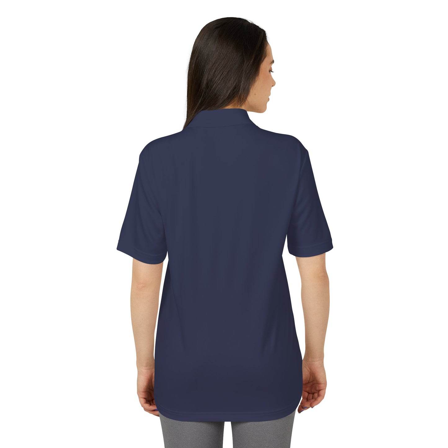 North Idaho Corvette Club White Embroidered Polo — adidas Unisex Performance Polo