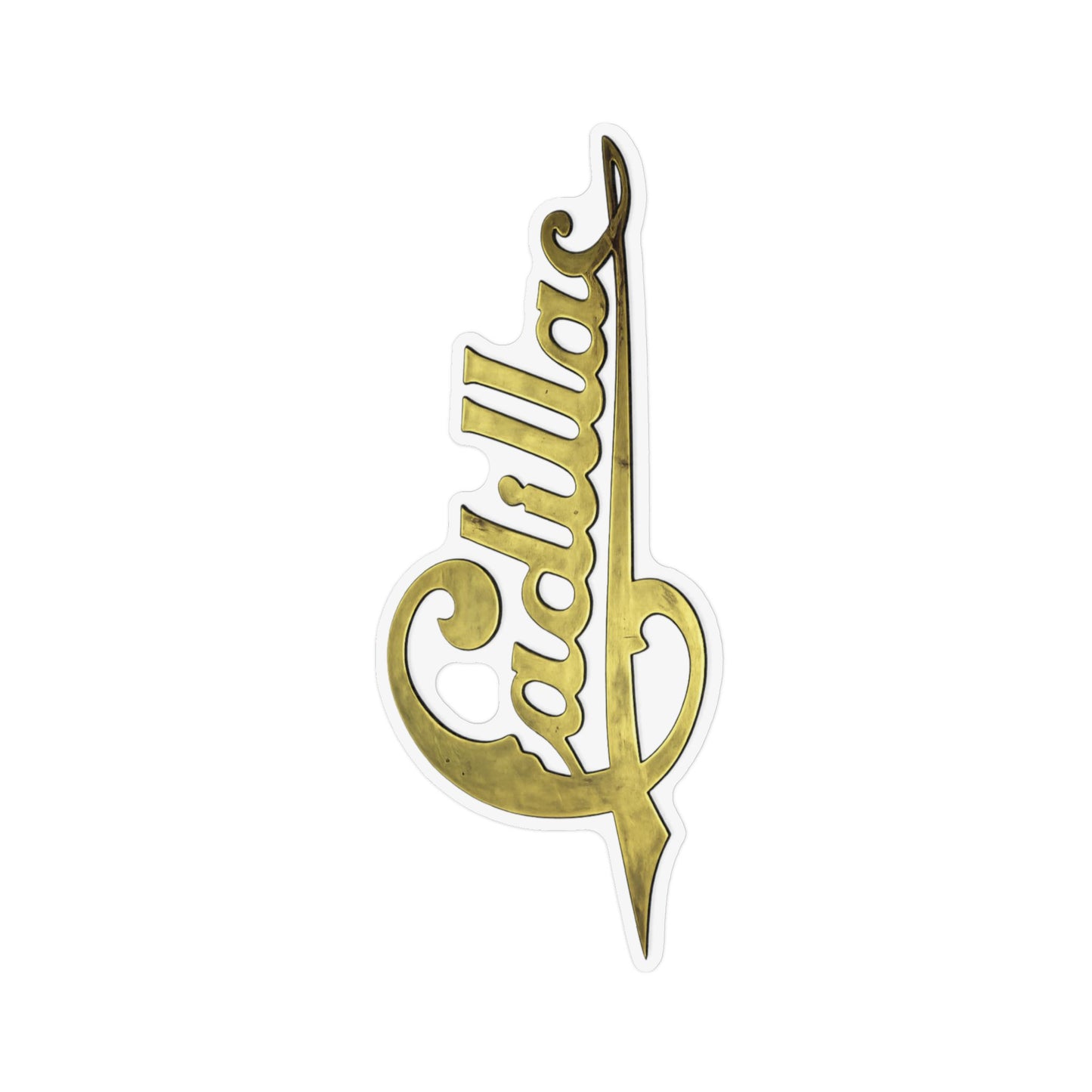 Cadillac Script Car Magnet — Custom Shaped Vintage Emblem Magnet