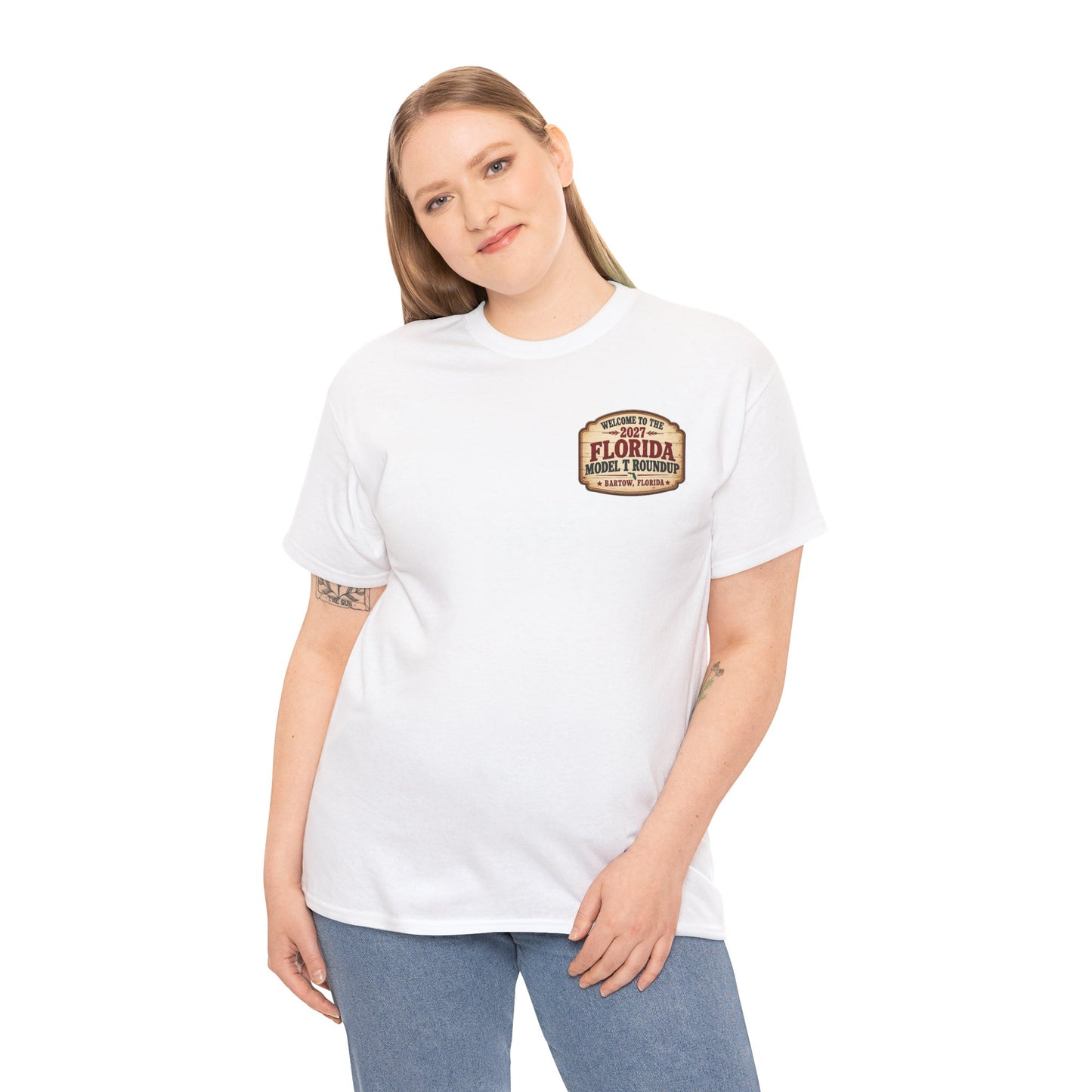 Florida Model T Roundup 2027 T-Shirt - Unisex Heavy Cotton Tee