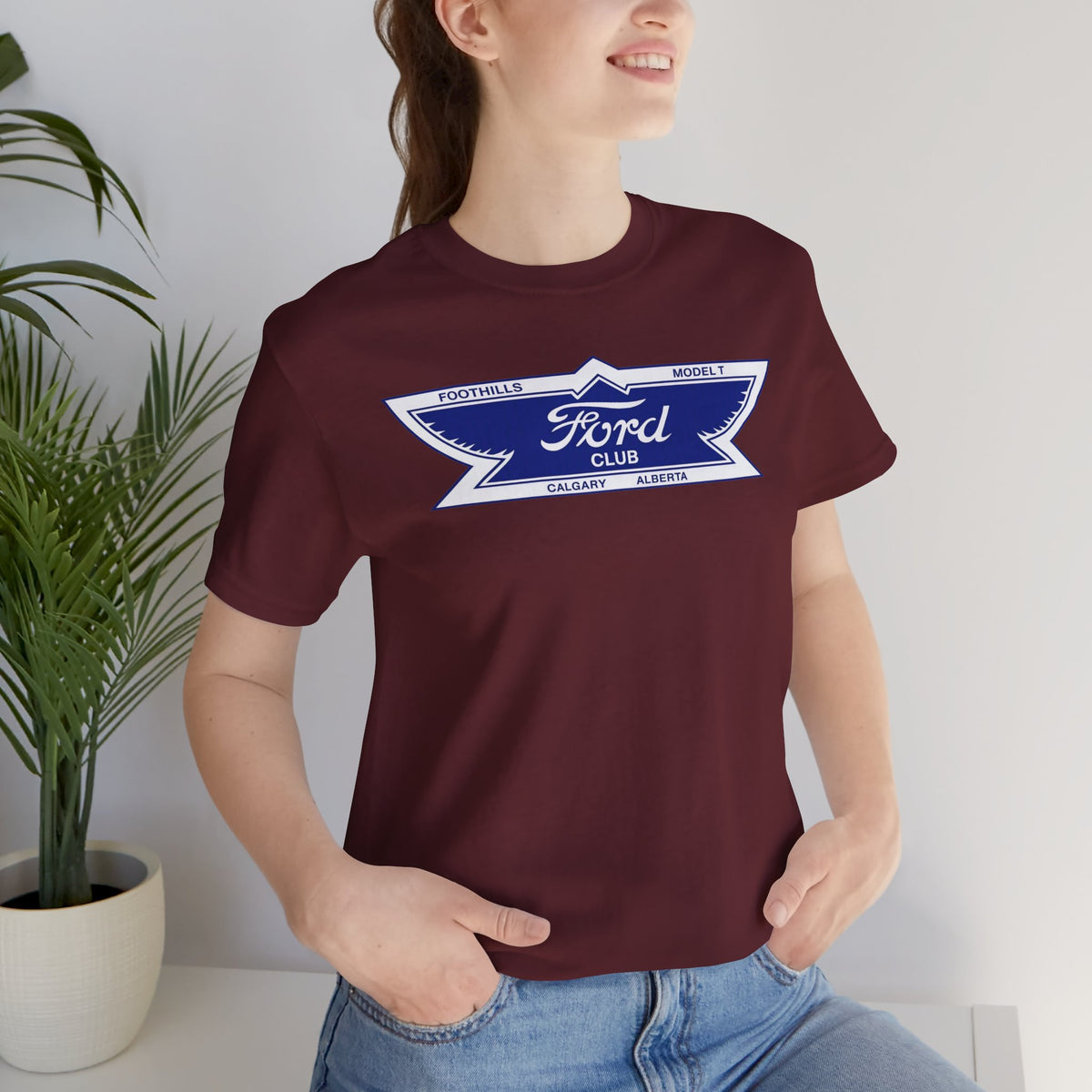Foothills Model T Club Unisex Soft Tee -  Large Chest Logo