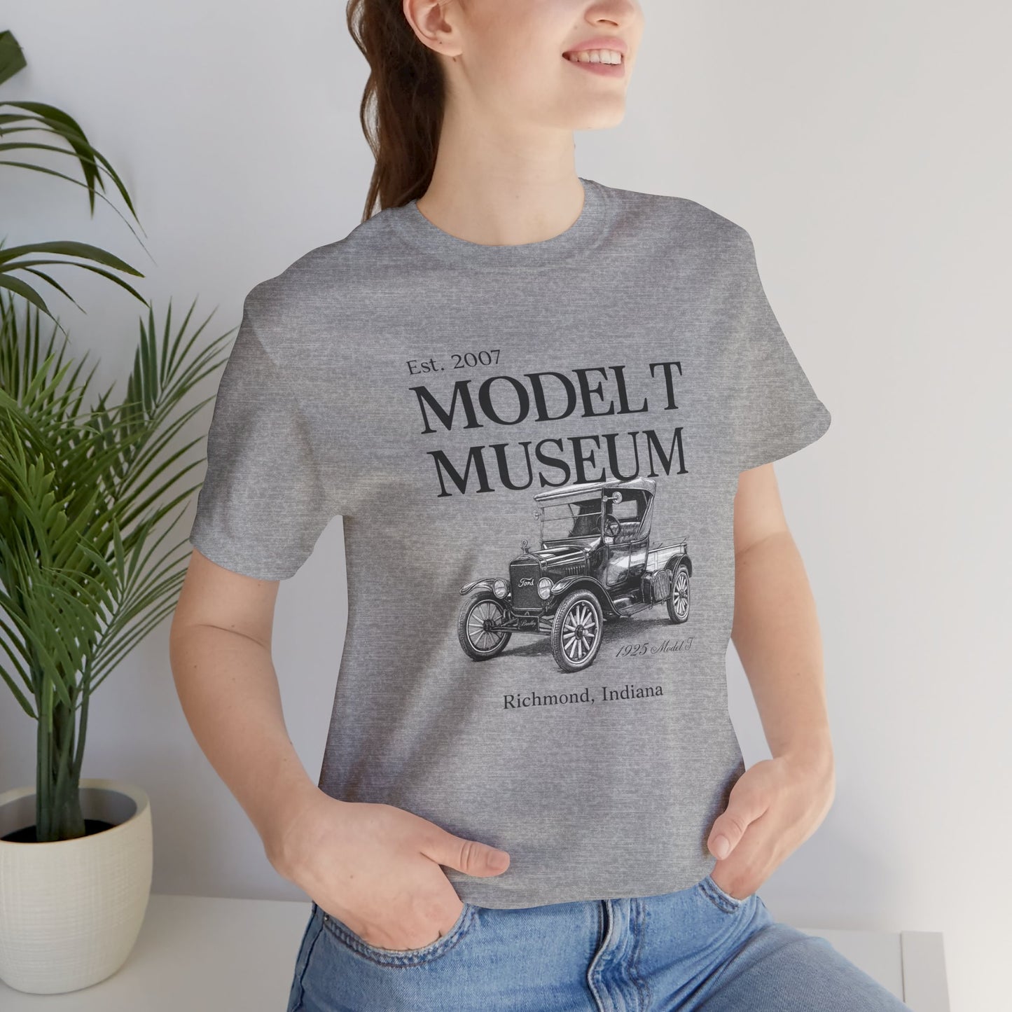 1925 Model T Pickup "Bradley" Museum Tee — Vintage Ford Model T Illustration (Richmond, Indiana)