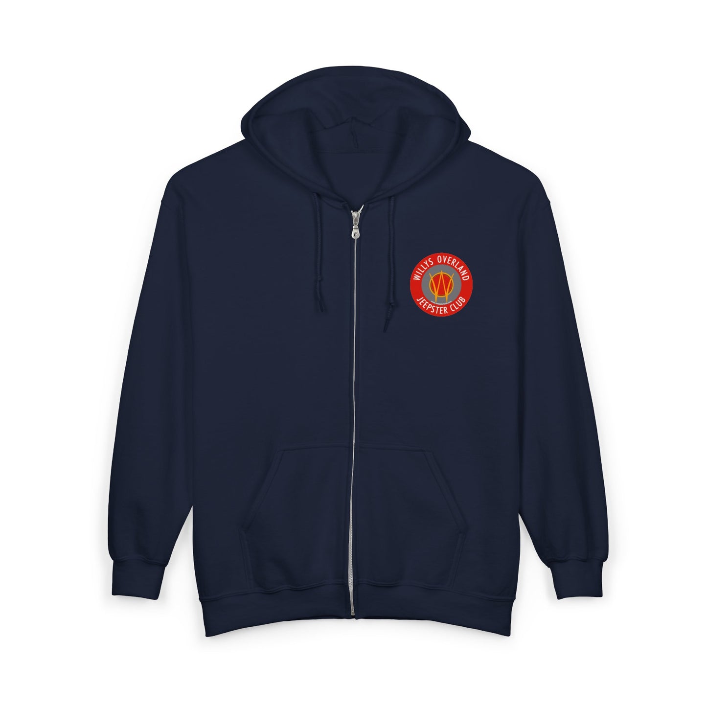 Vintage Willys Overland Jeepster Club Zip Hoodie