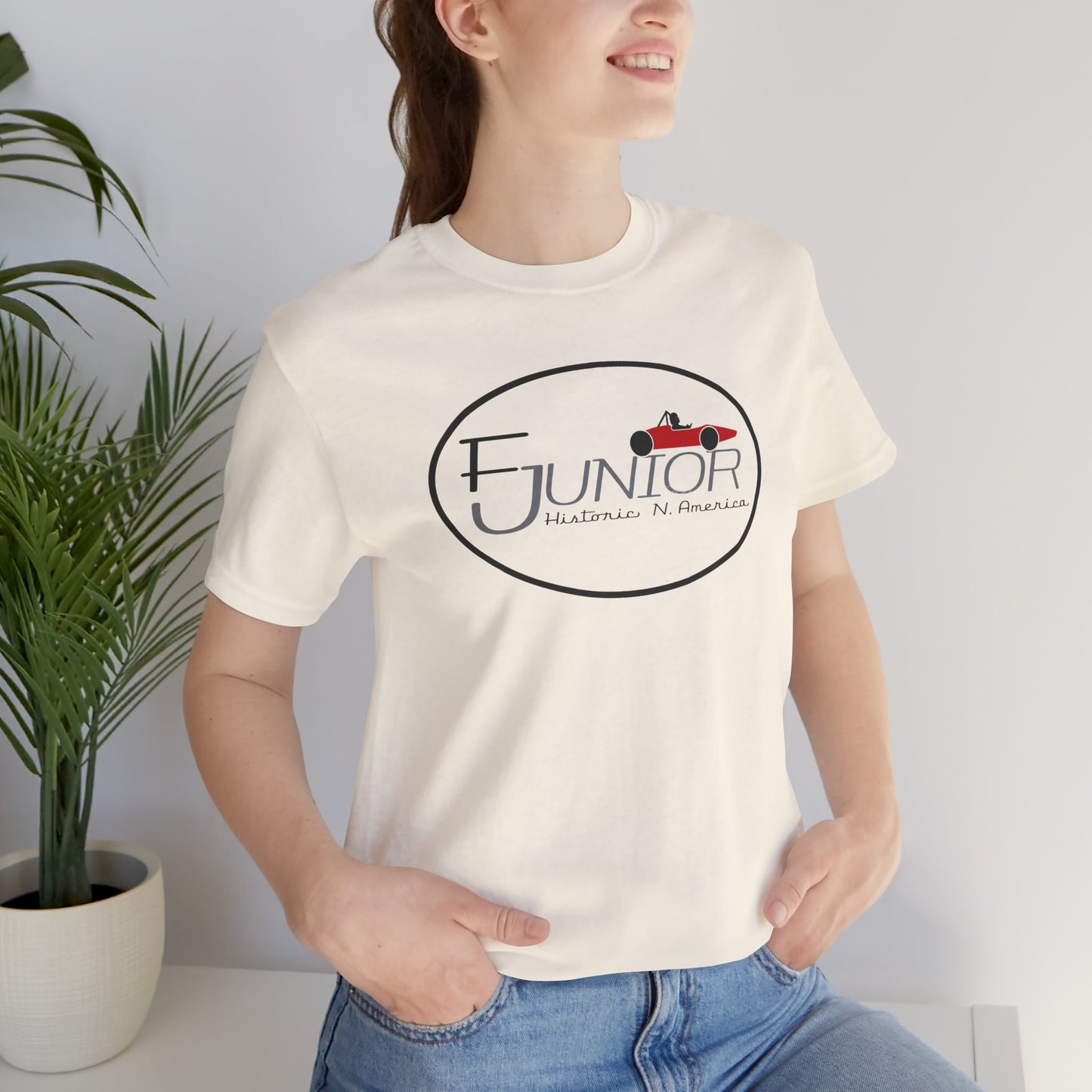 F Junior Historic N. America Racing Logo T-Shirt — Vintage Race Car Graphic Tee