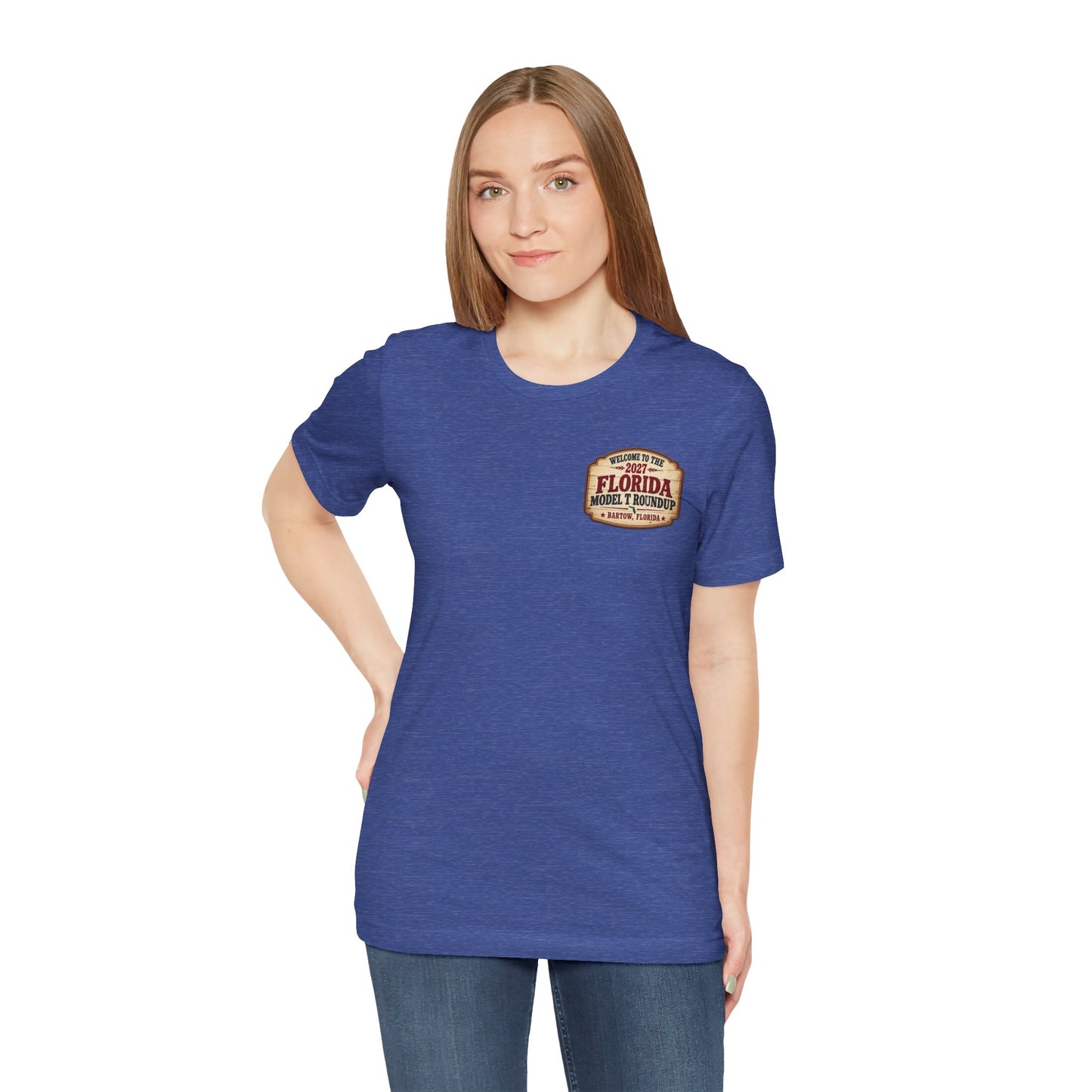Florida Model T Roundup 2027 Soft-Style T-Shirt - Front and Back Graphics
