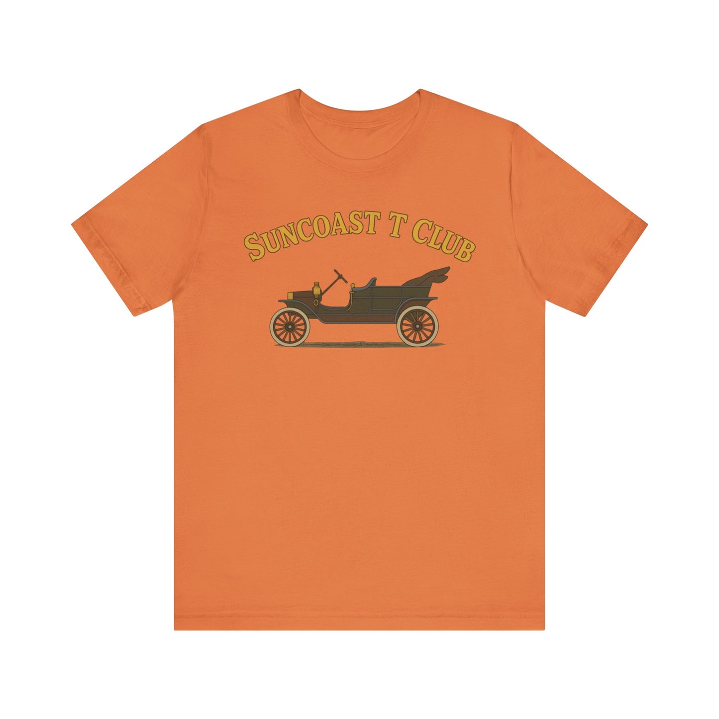 Suncoast T Club - Graphic Tee, Retro T-Shirt for Car Lovers, Classic Style Tee for Every Occasion