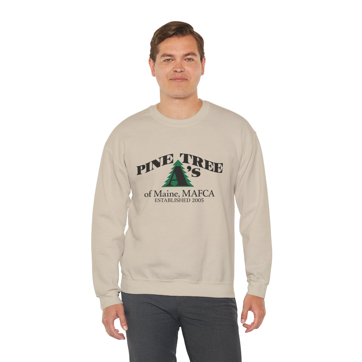 Pine Tree A's of Maine, MAFCA — Unisex Heavy Blend™ Crewneck Sweatshirt