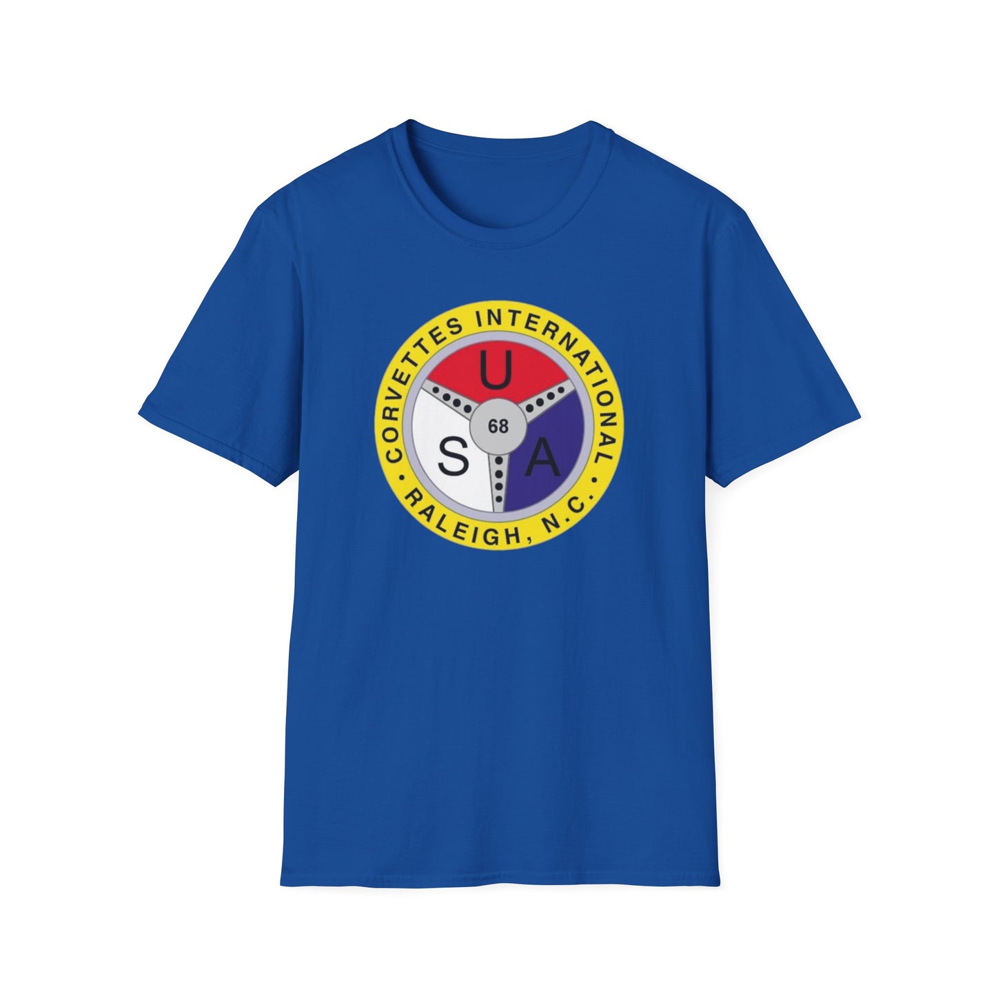 Corvettes International Raleigh NC Logo T-Shirt — Unisex Softstyle T-Shirt