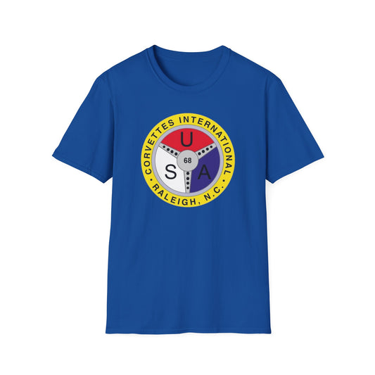Corvettes International Raleigh NC Logo T-Shirt — Unisex Softstyle T-Shirt