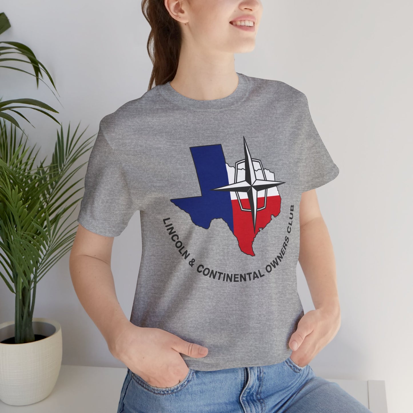 Lincoln & Continental Owners Club - Texas Gulf Coast Region T‑Shirt — Unisex Jersey Short Sleeve Tee