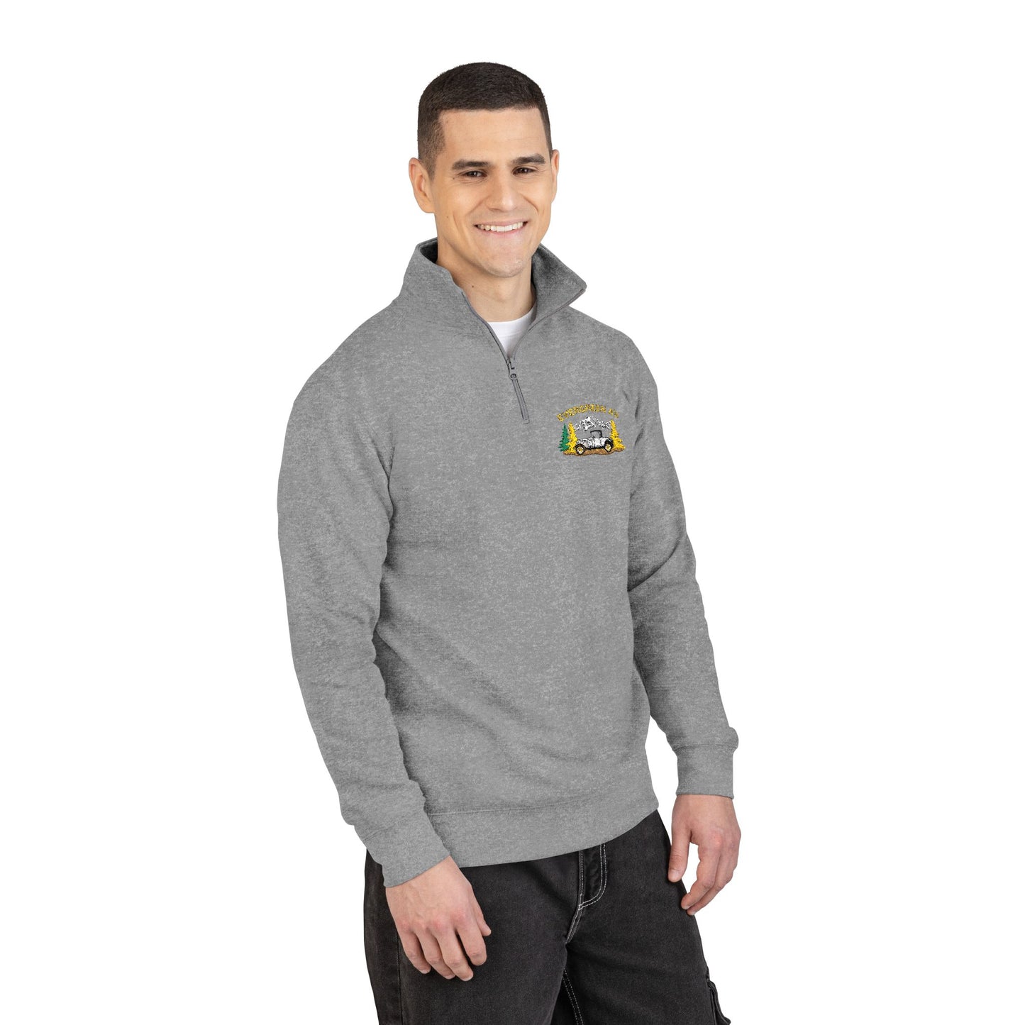 Embroidered Wildlife Patch Fleece Pullover