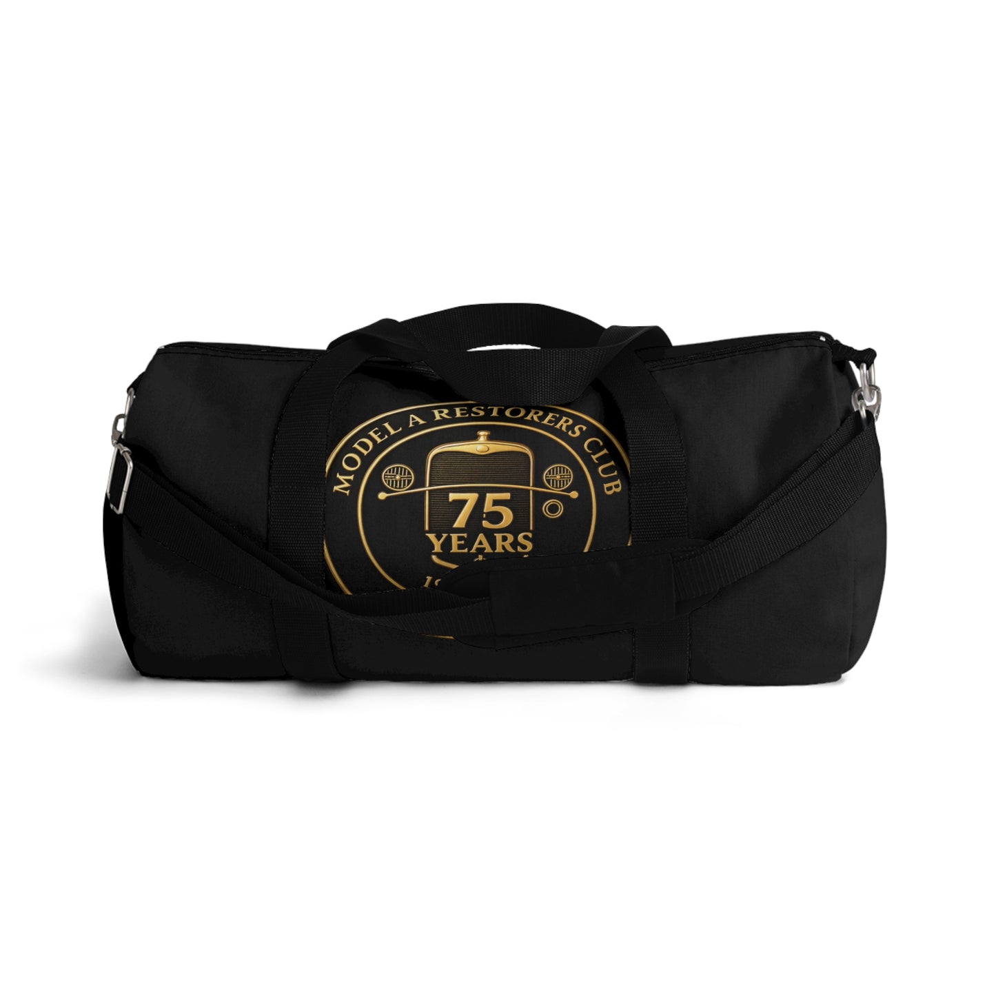 75 Years Model A Restorers Club Duffel Bag — Vintage Auto Anniversary Travel Gear
