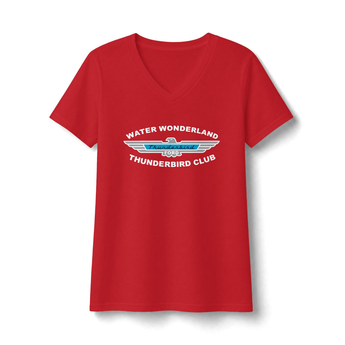 Water Wonderland Thunderbird Club Women's Fan Favorite V-Neck Tee - Soft Feel