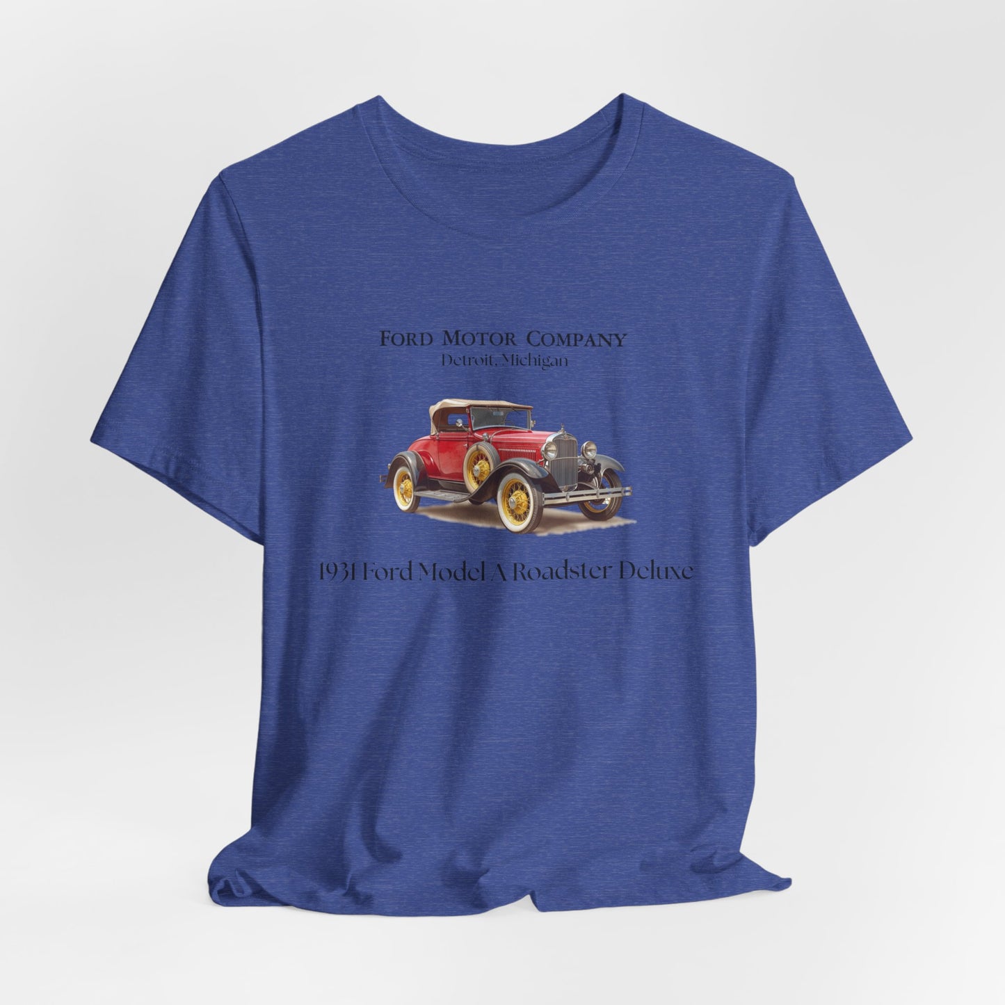 1931 Ford Model A Roadster Deluxe Tee – Classic Automotive Graphic Shirt