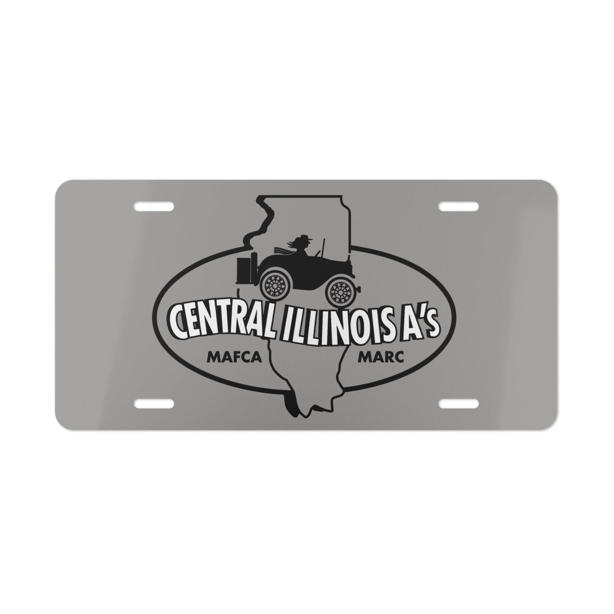 Central Illinois A's Aluminum Vanity Plate