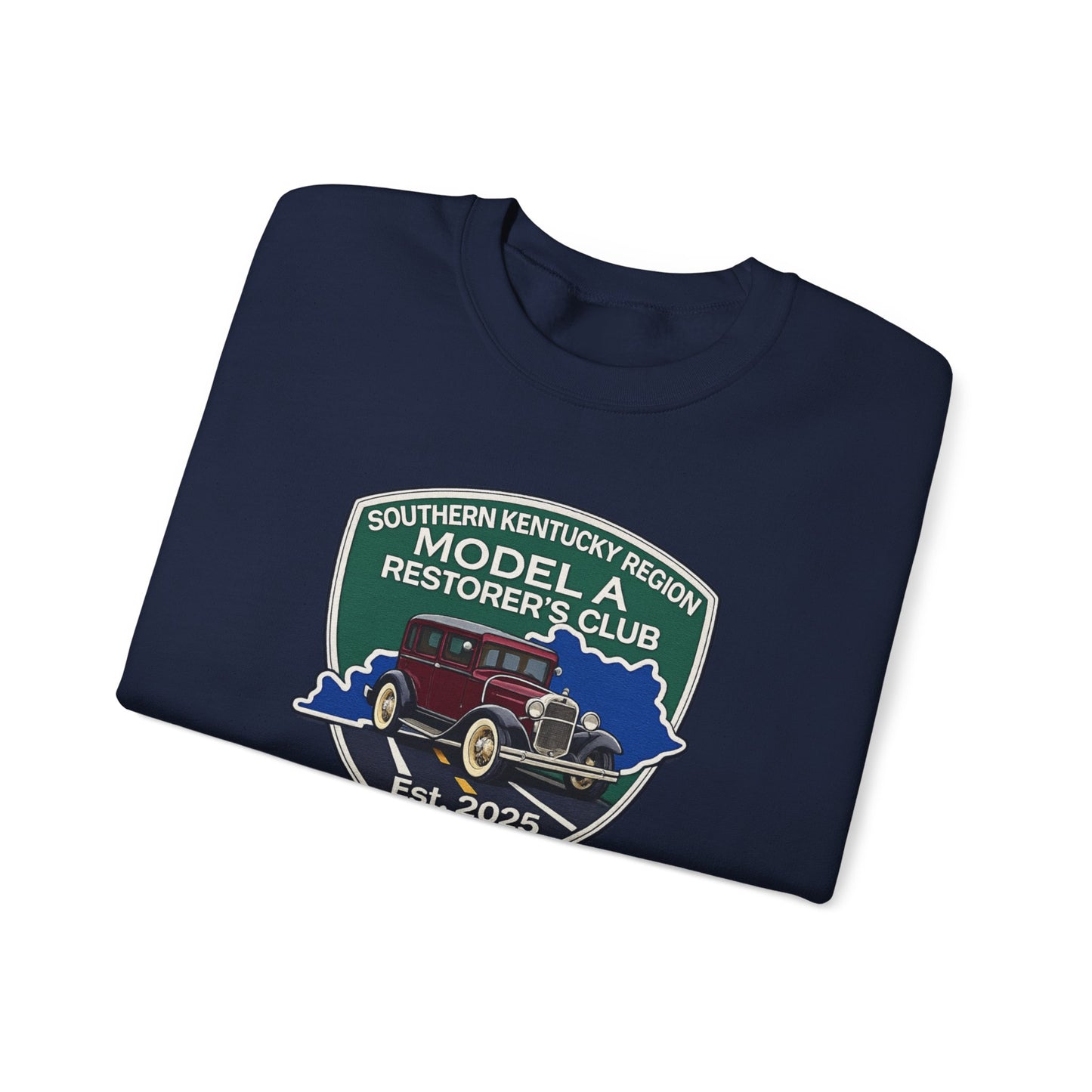 Southern Kentucky Region Model A Restorer's Club Crewneck Sweatshirt — Unisex Heavy Blend™ Gildan Crewneck Sweatshirt