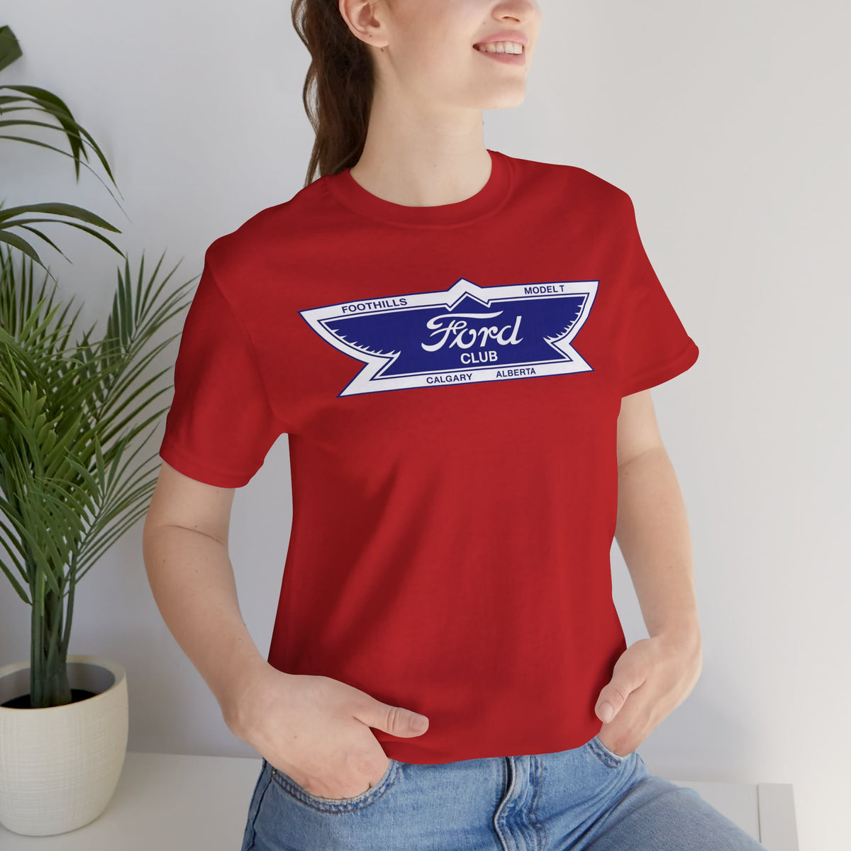 Foothills Model T Club Unisex Soft Tee -  Large Chest Logo