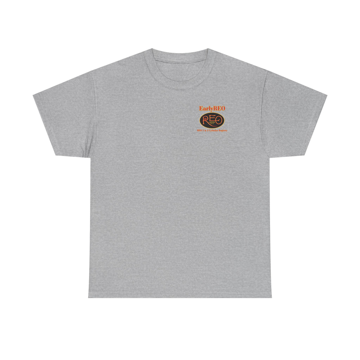 EarlyREO and REO 1 & 2 Cylinder Registry Logo Tee — Chest and Back Logos