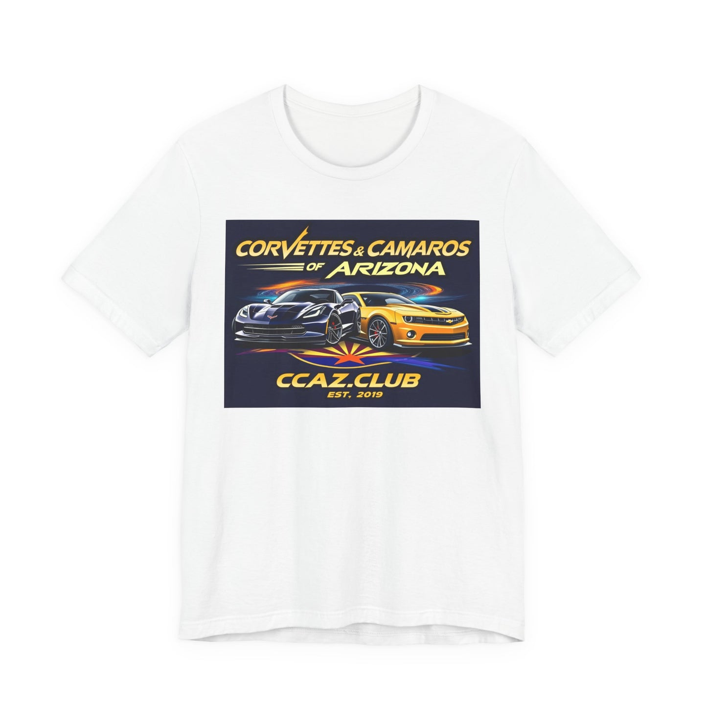 Corvettes & Camaros of Arizona Tee — CCAZ Club Car Show Shirt
