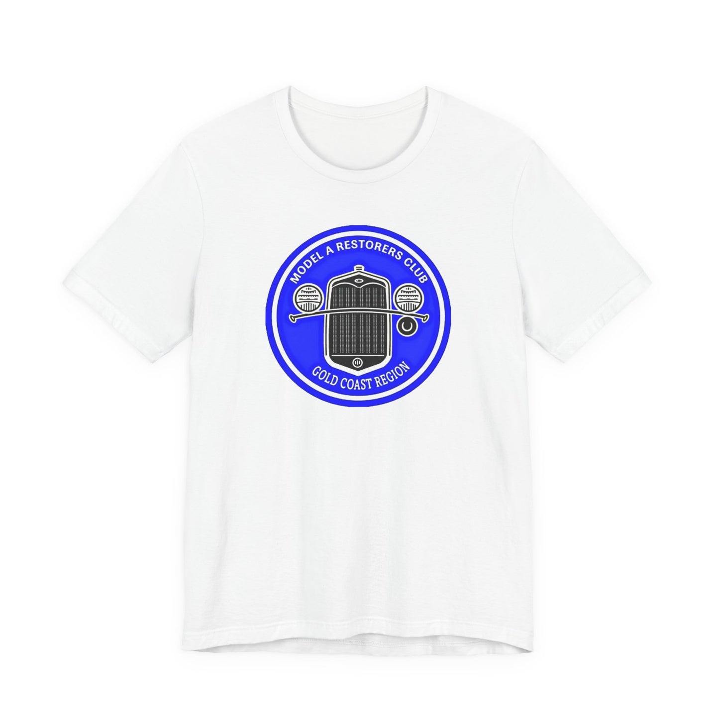 Model A Restorers Club Gold Coast Region T‑Shirt (large logo)
