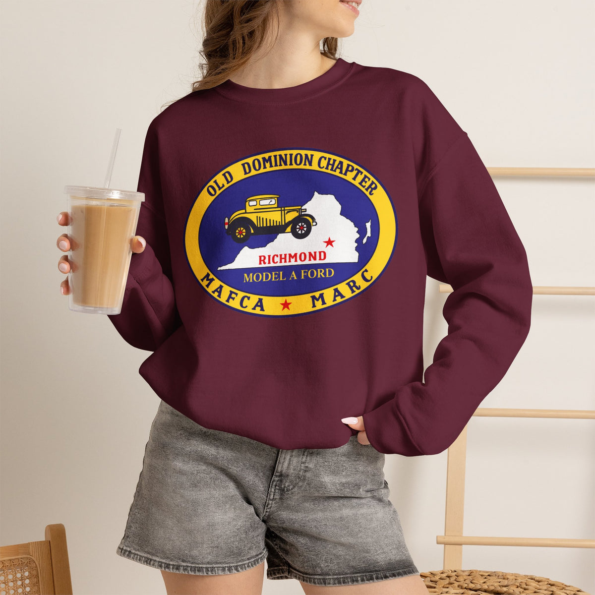 Old Dominion Model A Ford Club Crewneck Sweatshirt – Unisex Heavy Blend™ Crewneck Sweatshirt