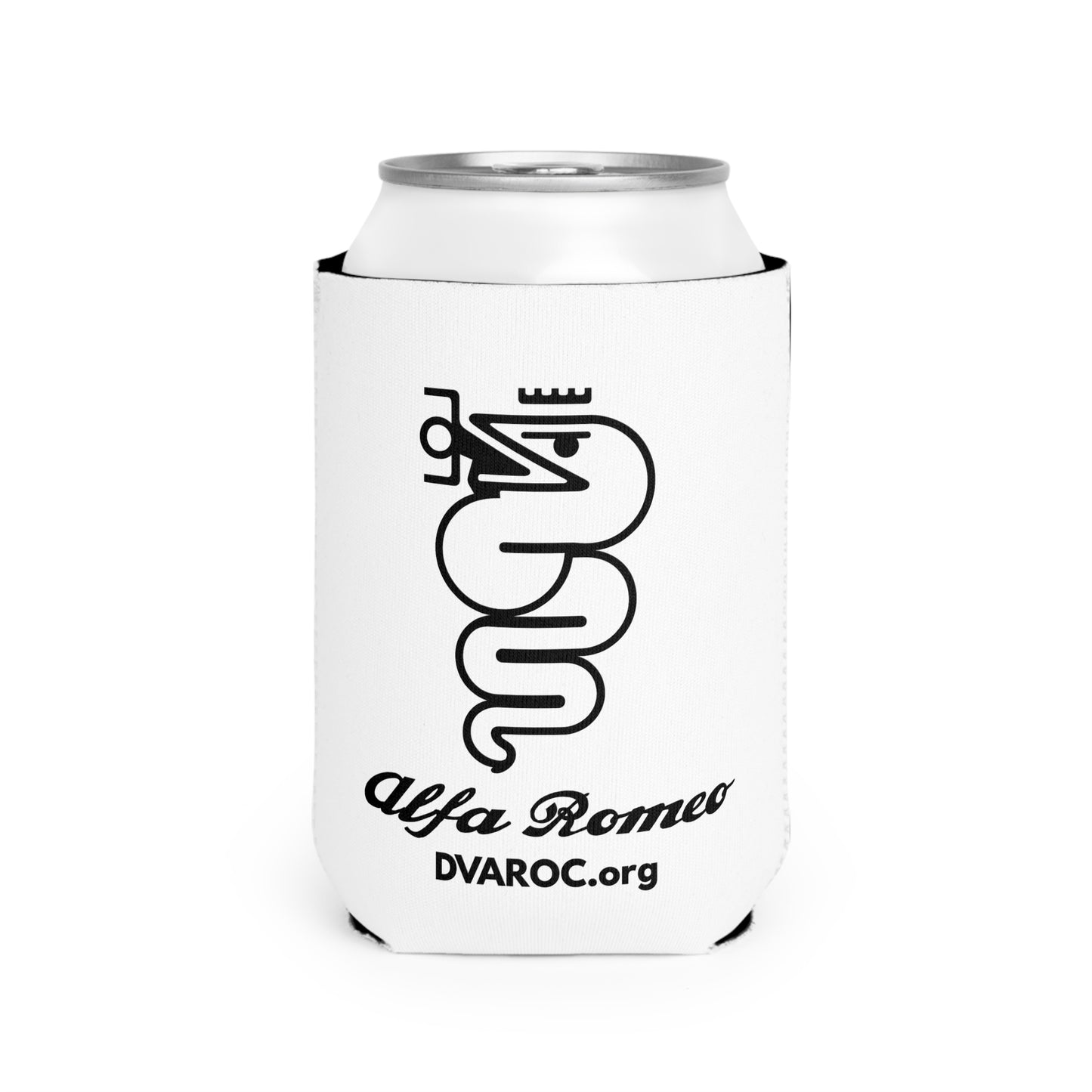 DVAROC.org Alfa Romeo Can Cooler Sleeve — Alfa Romeo DVAROC Logo Koozie
